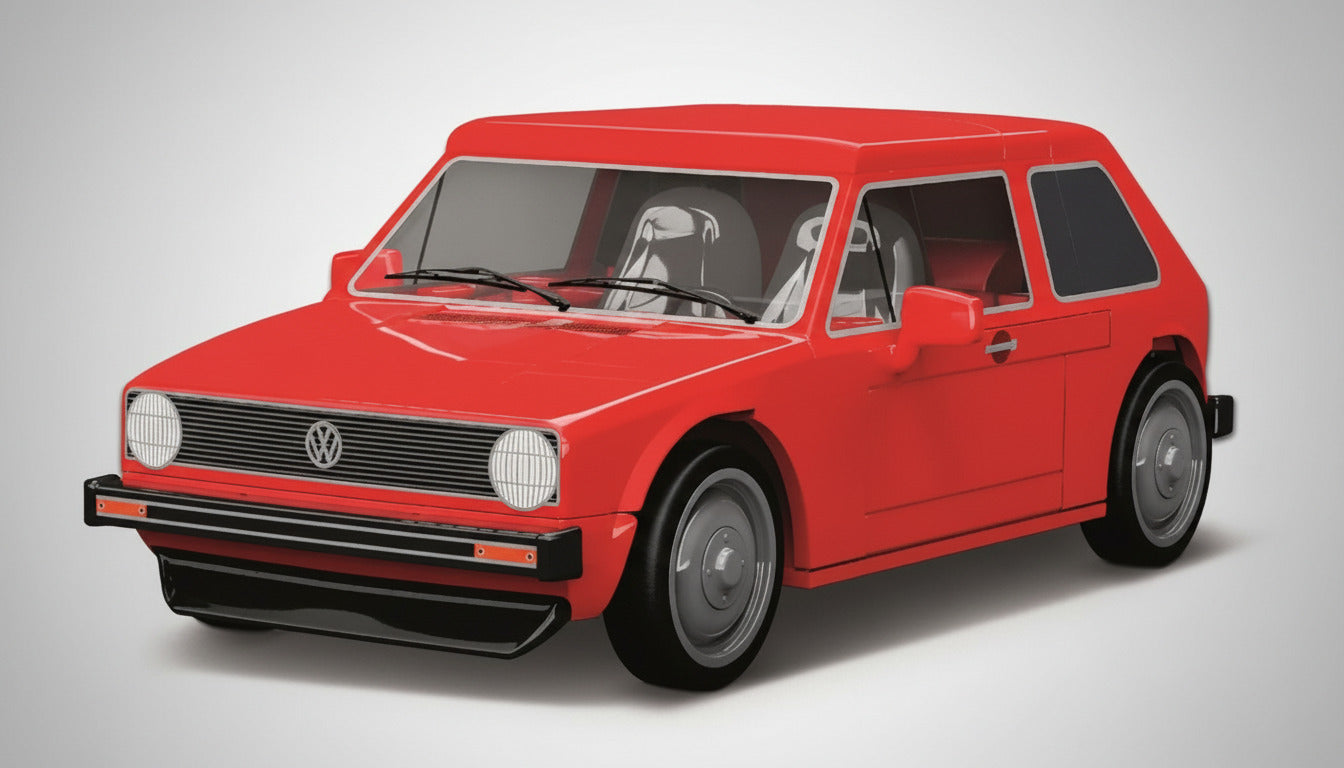 Original VW Golf 1 Bausatz 1:35 / Lizenzartikel / 68 Bausteine / Cobi / 3B1099320C 645