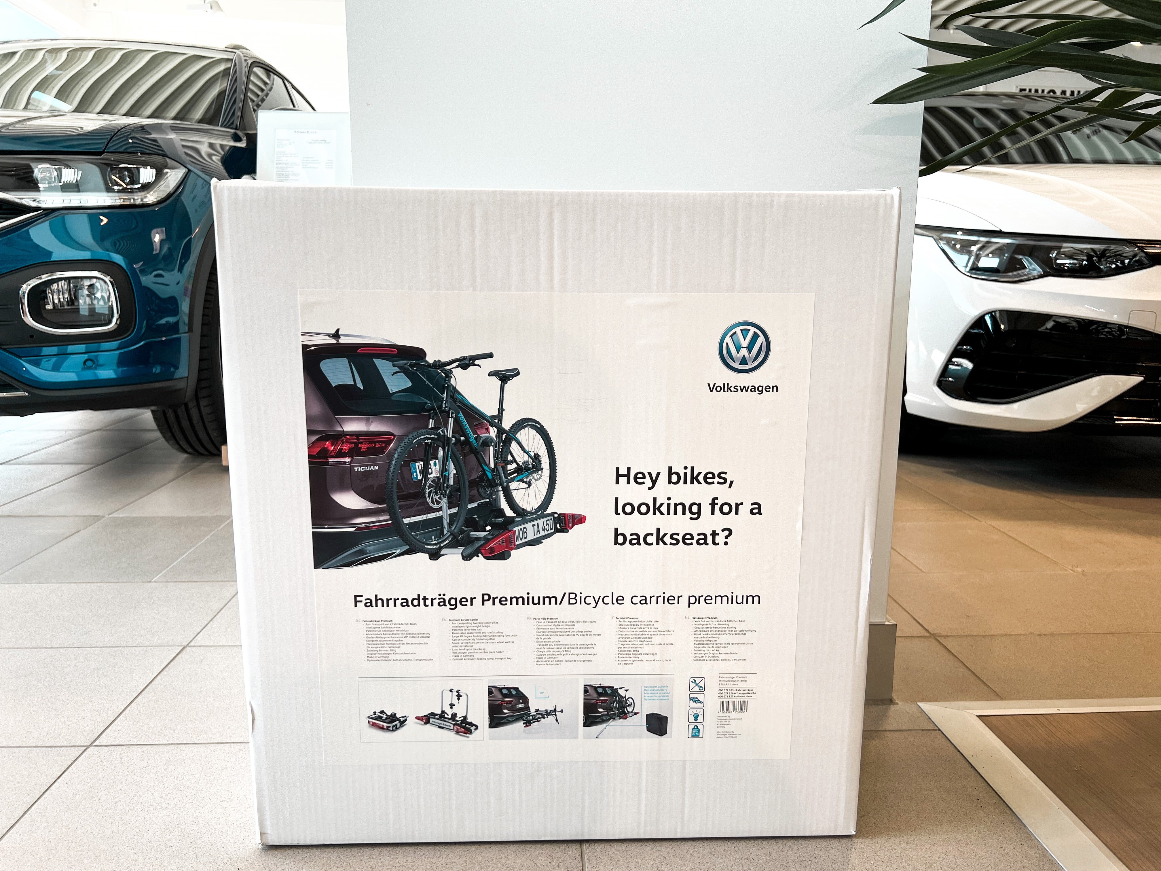 VW Original-Zubehör Fahrradträger Premium und Compact II zu  Sonderpreisen.